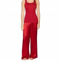 Best deal ✨ Pj Harlow 👩 women Charlie Rib Racerback Tank in Red 👏