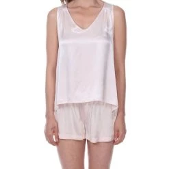 Best Sale 🥰 Pj Harlow 👩 women Jill Satin Cami With V-Neck in Blush 🧨