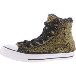 Discount ✔️ Converse Chuck Taylor Hi 👩 Womens Faux Fur High Top Casual and Fashion 👟 Sneakers 🛒