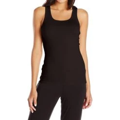 Buy 😉 Pj Harlow 👩 women Charlie Rib Racerback Tank in Black 🧨