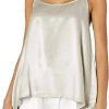 Top 10 🛒 Pj Harlow 👩 women Daisy Satin Tank With Braided Straps & Elastic Back in Egg Nog 😍