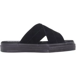 New ⌛ Converse One Star 🩴 Sandal Slip Black 564149C 👩 Women's 🧨