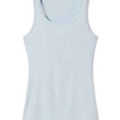 Coupon 👏 Pj Harlow 👩 women Charlie Rib Racerback Tank in Teal ⭐