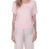 Best reviews of 🔥 Pj Harlow 👩 women Mac Rib Knit Short Sleeve Tee With Banded Bottom in Blush 👍
