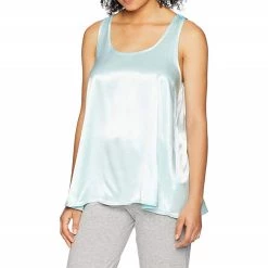 Brand new 👍 Pj Harlow 👩 women Laura Satin Racerback Tank in Aqua 👍