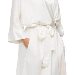 Best deal 🥰 Pj Harlow 👩 women Shala Knit Robe With Pockets And Satin Trim in Pearl 😍
