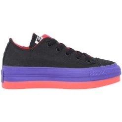 Wholesale 🥰 Converse Chuck Taylor Platform OX Black/Nights Purple-Red 542434C 👩 Women's 👏