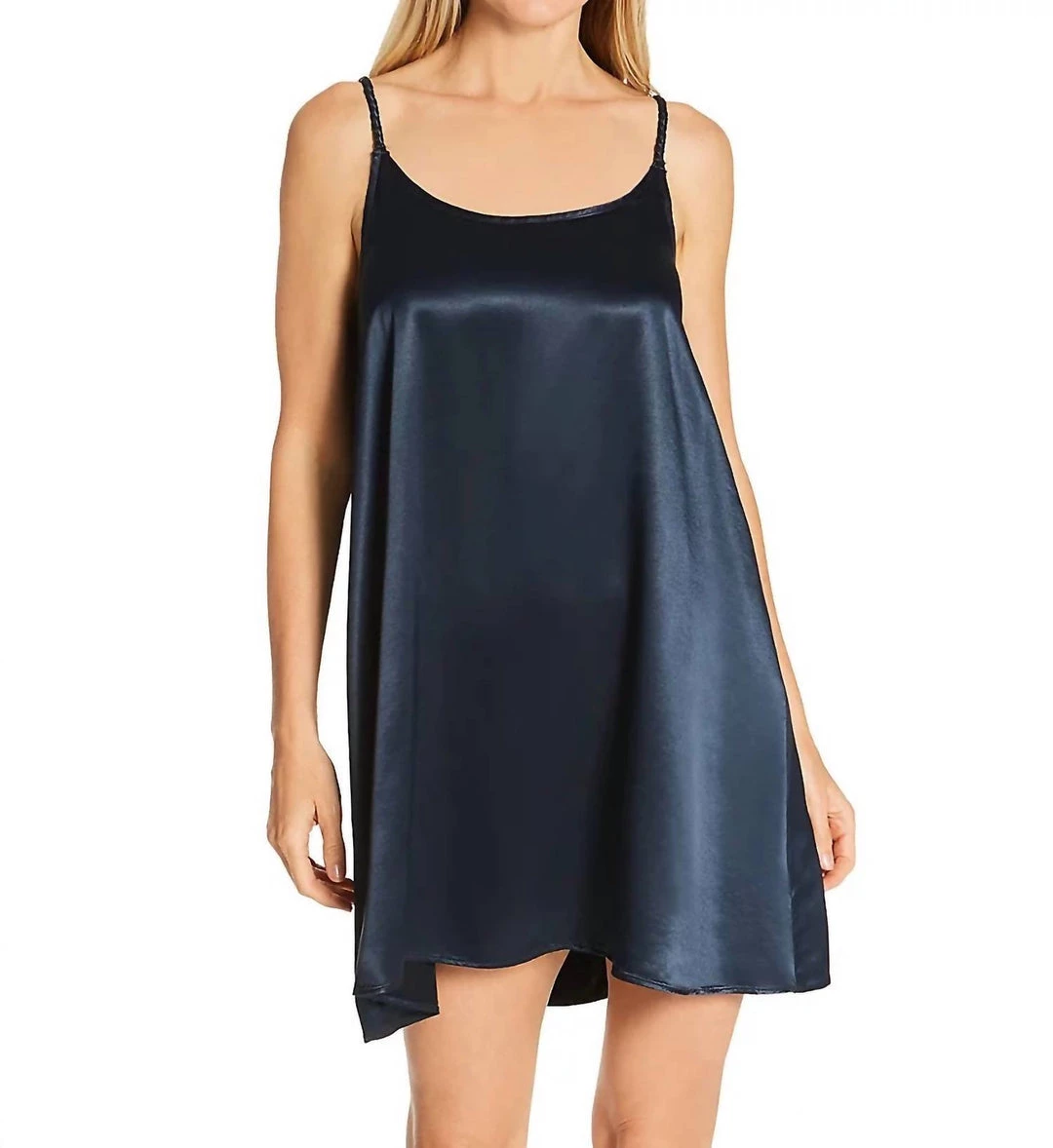 Flash Sale ๐ Pj Harlow ๐ฉ women Rowen Satin Short Nightgown Braided Strap in Navy ๐ 3 Flash Sale ๐ Pj Harlow ๐ฉ women Rowen Satin Short Nightgown Braided Strap in Navy ๐