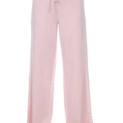Best reviews of 💯 Pj Harlow 👩 women Kimber Long French Terry Wide Leg Pant With Satin Stripes in Blush 🥰