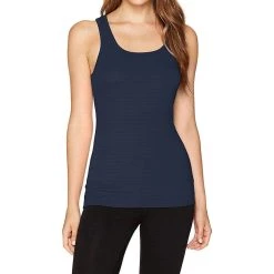 Hot Sale 😀 Pj Harlow 👩 women Charlie Rib Racerback Tank in Navy 🛒
